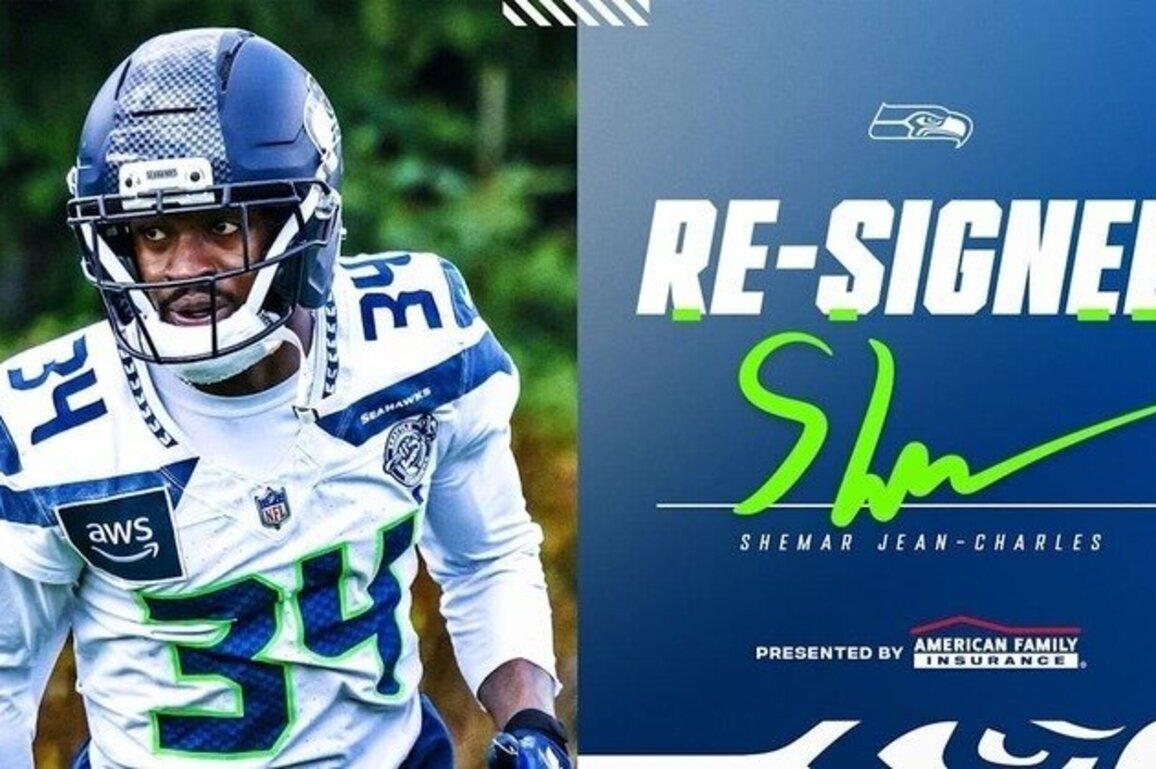 Seahawks Re-Sign CB Shemar Jean-Charles