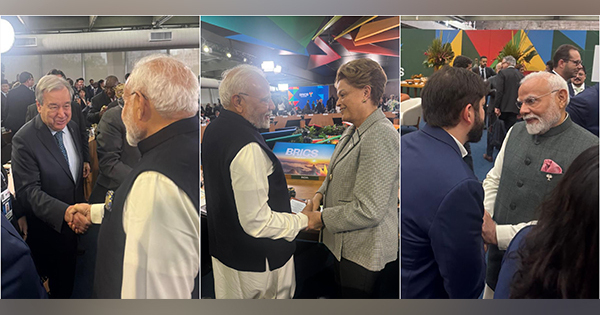 Brazil: PM Modi holds wide-ranging interactions on sidelines of BRICS Summit