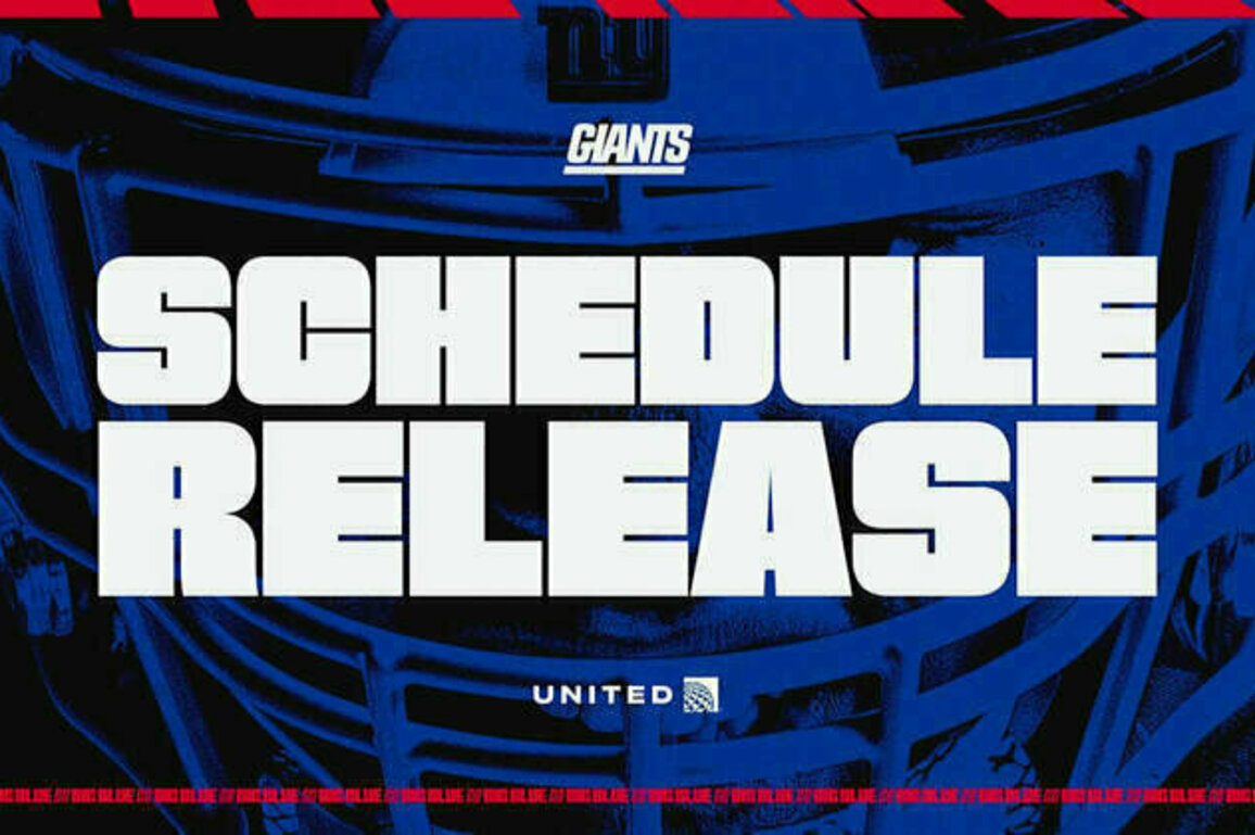 New York Giants release official 2025 schedule