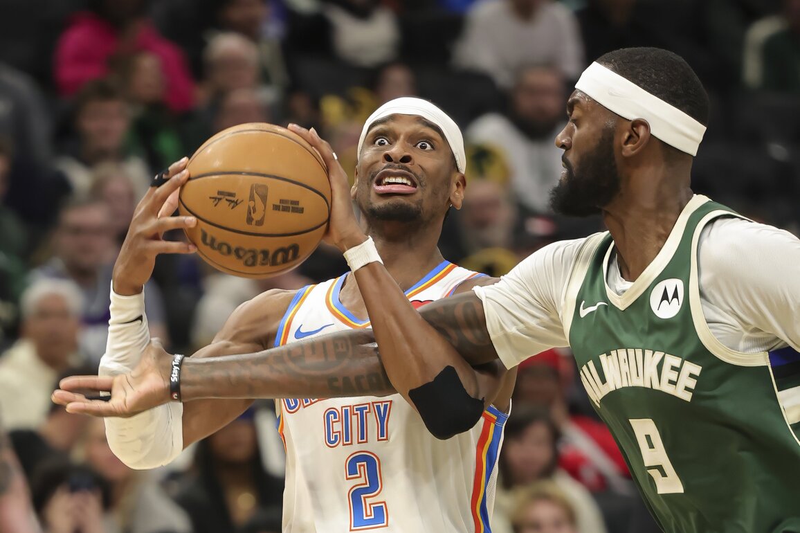 (SP)U.S.-MILWAUKEE-BASKETBALL-NBA-BUCKS VS THUNDER