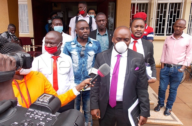  he accuseds lawyer speaking to journalists after court granted them bail