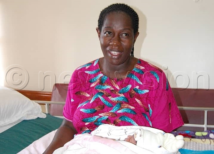 osephine ampijja with her baby girl mmanuella irabo who she gave birth to at 500 am at engo ospital weighing 3kgs hoto by ylvia atushabe