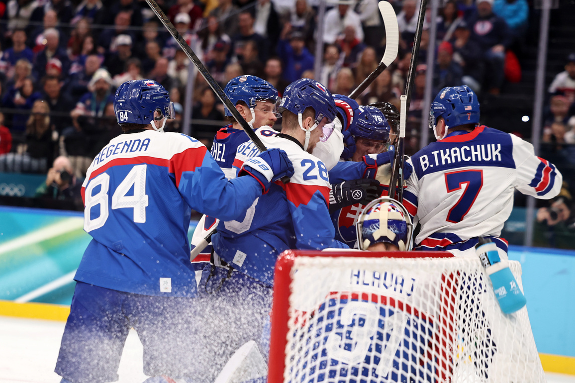 (MICO2026)ITALY-MILAN-OLYMPIC WINTER GAMES-ICE HOCKEY-MEN-PLAY-OFFS SEMIFINALS-USA VS SVK