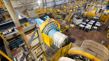 Interior of the Madsen Mill in Ontario, Canada.
