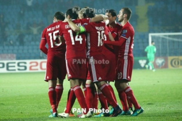 Armenia beat Greece in UEFA European qualifying round