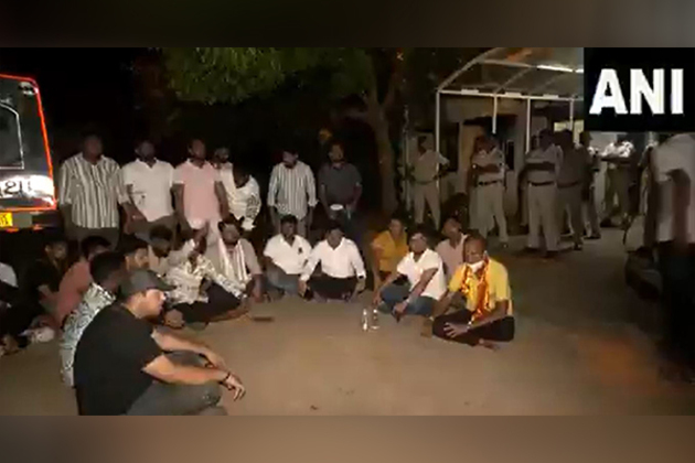 Odisha: Congress workers stage protest over Balasore student's death outside AIIMS Bhubaneswar