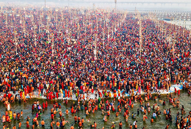 More than 2.73 million devotees take holy dip in Maha Kumbh