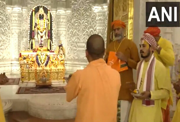 Uttar Pradesh CM Yogi Adityanath offers prayers at Ram Mandir in Ayodhya