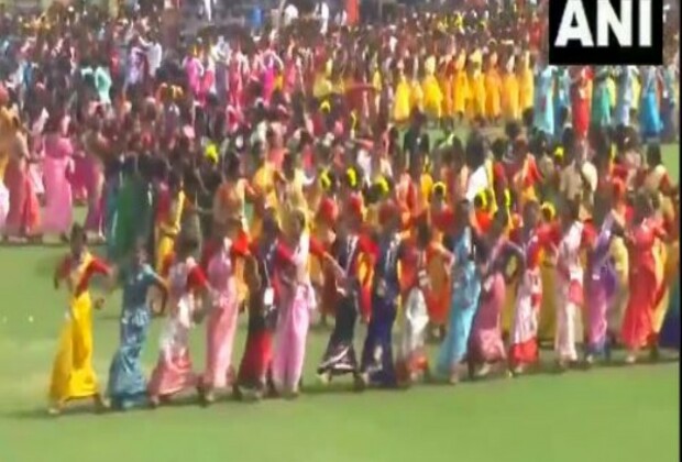 Preparations in full swing at Guwahati's Sarusajai Stadium for 'Jhumoir Binandini' event