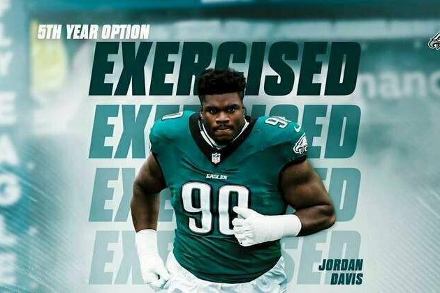 Eagles exercise fifth-year option for Jordan Davis