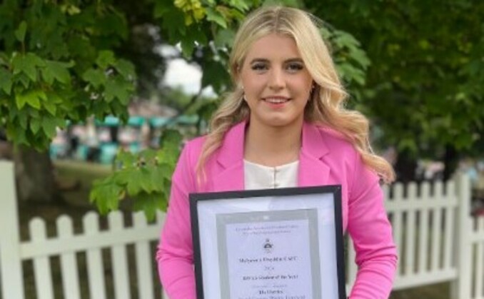 Ela Harries, 18, is an agricultural student at Harper Adams University. Ms Harries reflected on her time at Coleg Sir Gar in Carmarthenshire, and she is from Plwmp in Ceredigion.