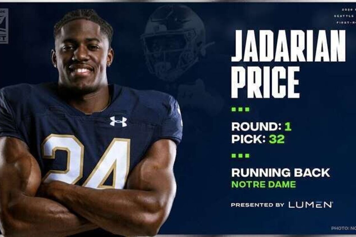 Seahawks Select Running Back Jadarian Price With 32nd Overall Pick