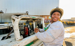  A machinery operator at a PGM mine in South Africa