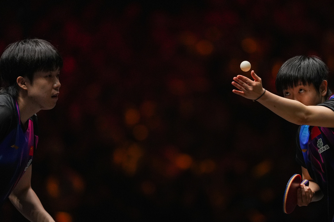 (SP)CHINA-BEIJING-TABLE TENNIS-WTT-CHINA SMASH-MIXED DOUBLES-SEMIFINAL (CN)