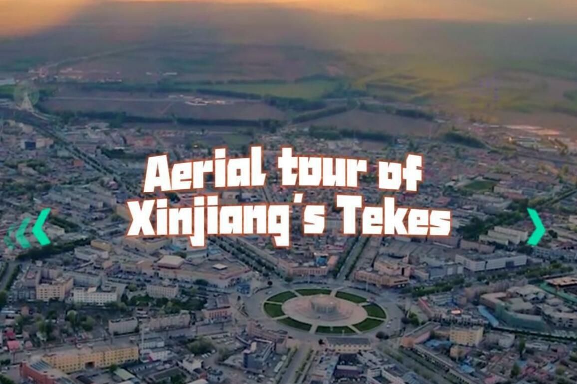 60"FlyOverChina | Aerial tour of Tekes County in NW China's Xinjiang