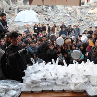 MIDEAST-GAZA CITY-RAMADAN-FOOD RELIEF