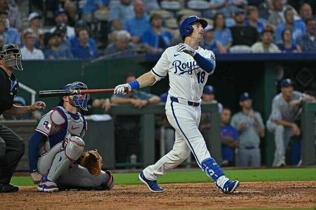 Three homers send Royals past Rangers for 5th straight win