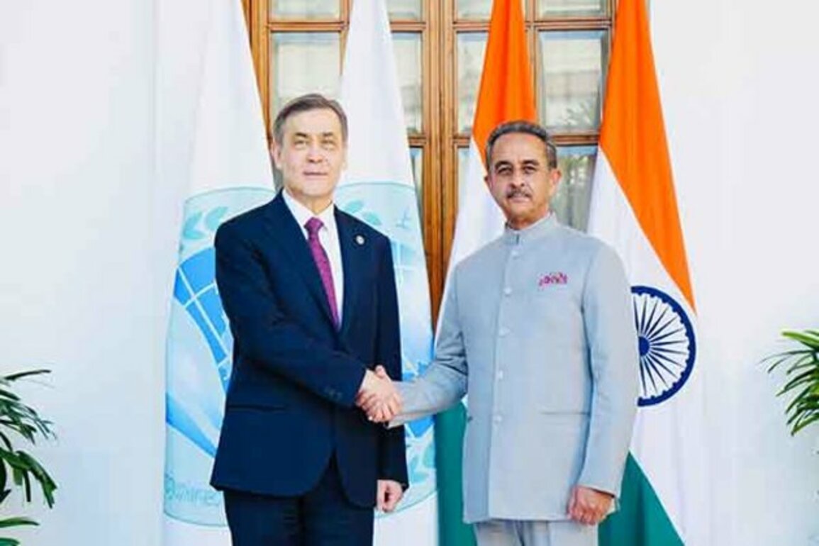 MoS Kirti Vardhan Singh, SCO Secy General Nurlan Yermekbayev discuss strengthening cooperation within SCO framework