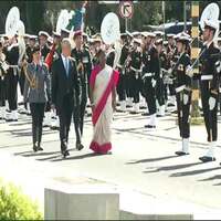 President Murmu receives Guard of Honour in Lisbon