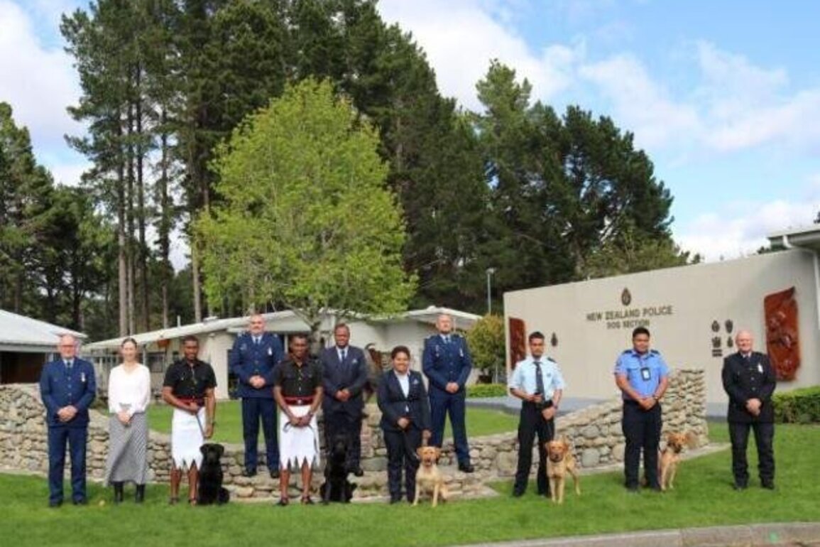 New detector dogs head to the Pacific to fight transnational crime