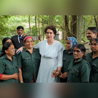 Kerala: Priyanka Gandhi Vadra visits Asia's oldest teak plantation, Connolly's Plot in Nilambur