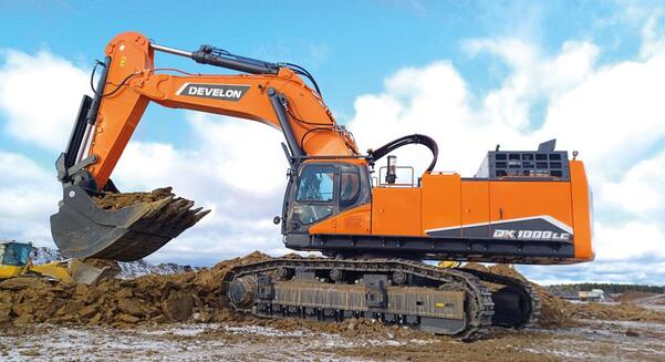 Retroescavadeira da Develon