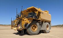 One of Rio Tinto's autonomous water trucks.