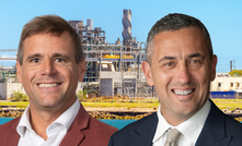Energy sector backs SA gas funding push: AEP SA director David Slama (left) and SA energy minister Tom Koutsantonis in front of a gas-fired power station in Port Adelaide.