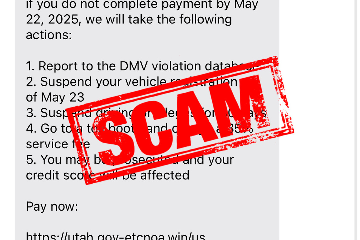 UDOT warns against a revamped tolling scam - Park Record