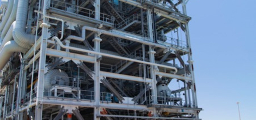 The final Pluto Train 2 modules arriving at the Pluto LNG facility in WA’s Pilbara region.