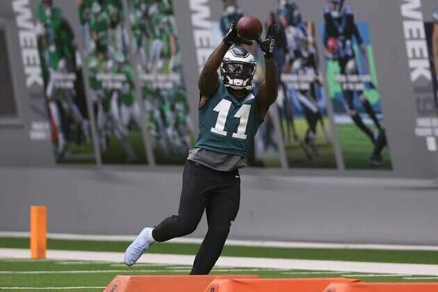 Eagles WR A.J. Brown (hamstring) misses practice