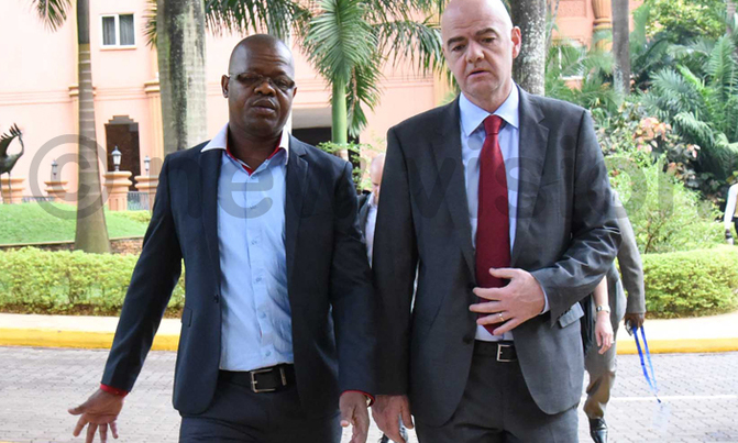 Infantino congratulates Magogo Infantino congratulates Magogo