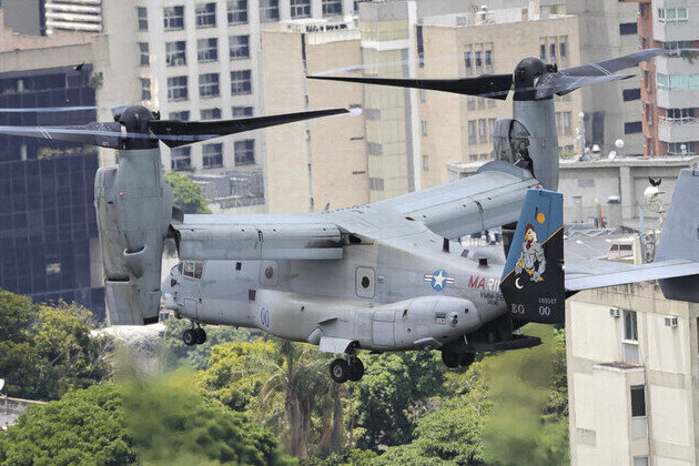 US Ospreys hover over Venezuelan capital 