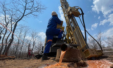 Drilling at Dokwe North, Zimbabwe