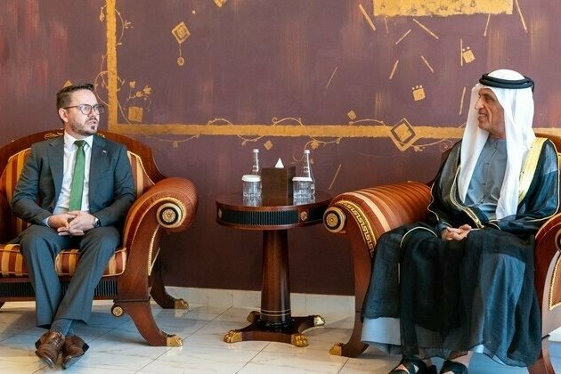 Saud bin Saqr, Costa Rica's Vice Minister of Expenditures discuss relations