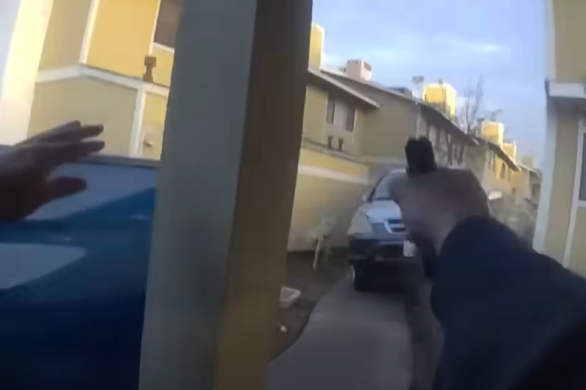 BWC- Calif. officers fire at robbery suspects during pursuit before K-9 apprehension
