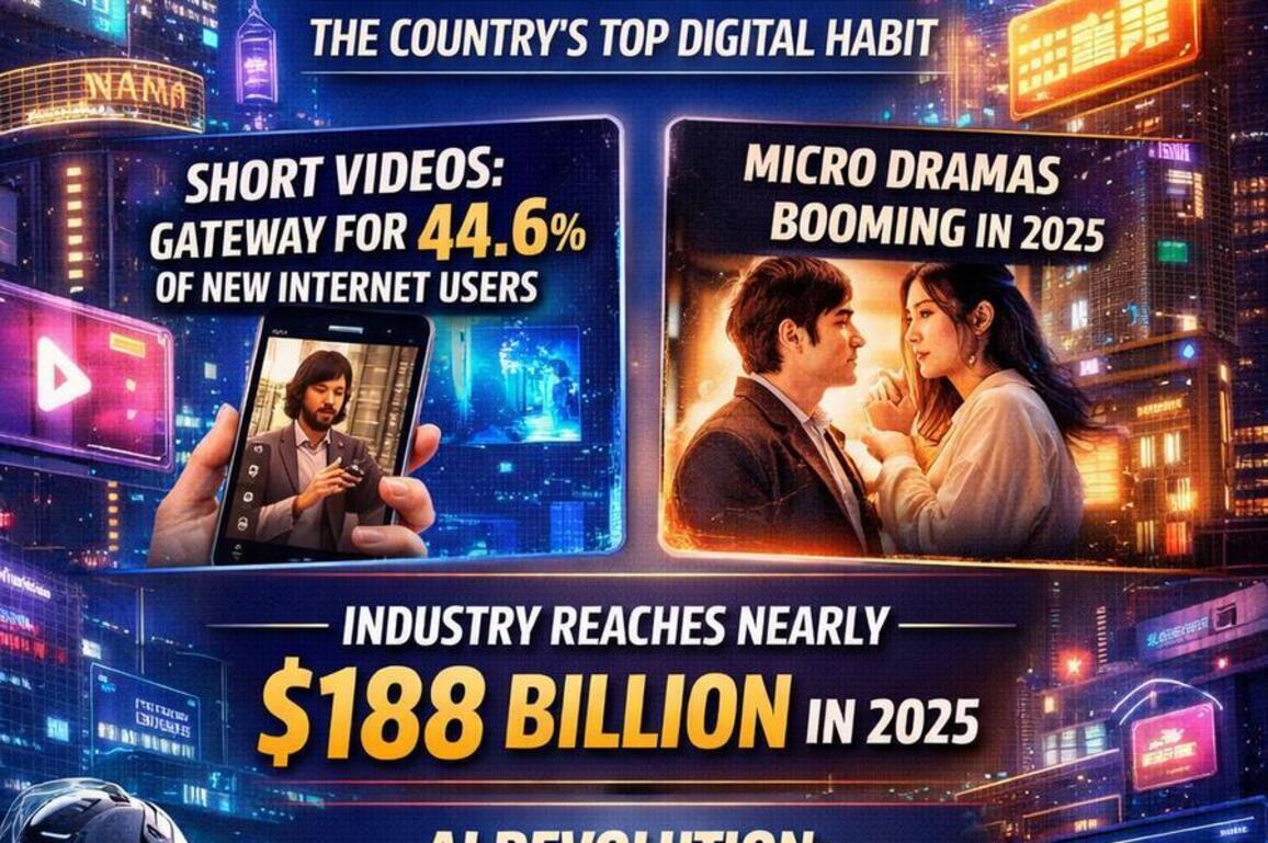 AI Poster | China records over 1 billion online audiovisual users, topping all other internet apps