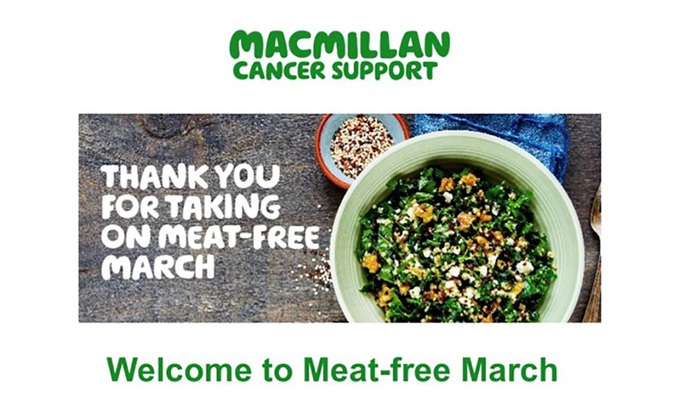 Macmillan backs down following criticism over anti-meat fundraising campaign