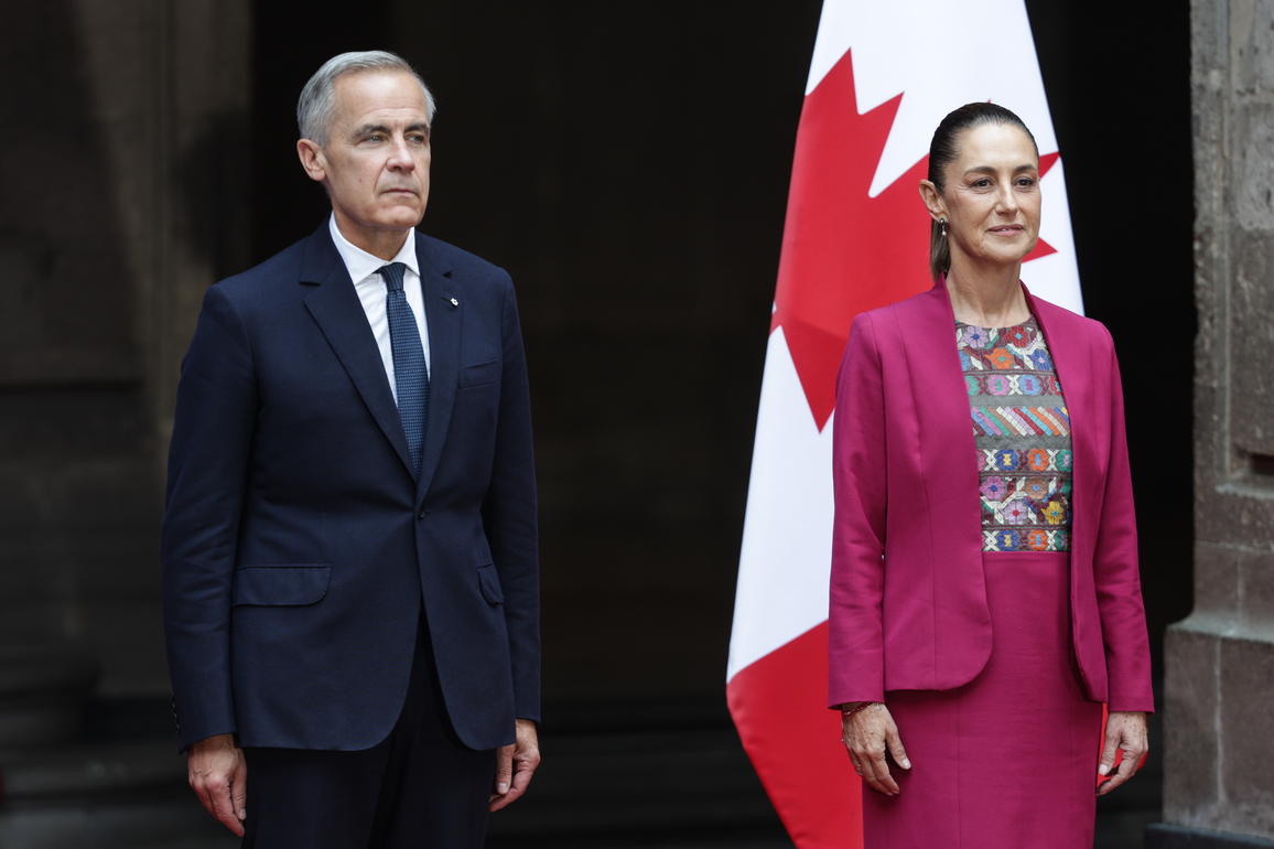 MEXICO-MEXICO CITY-SHEINBAUM-CANADA-CARNEY-MEETING