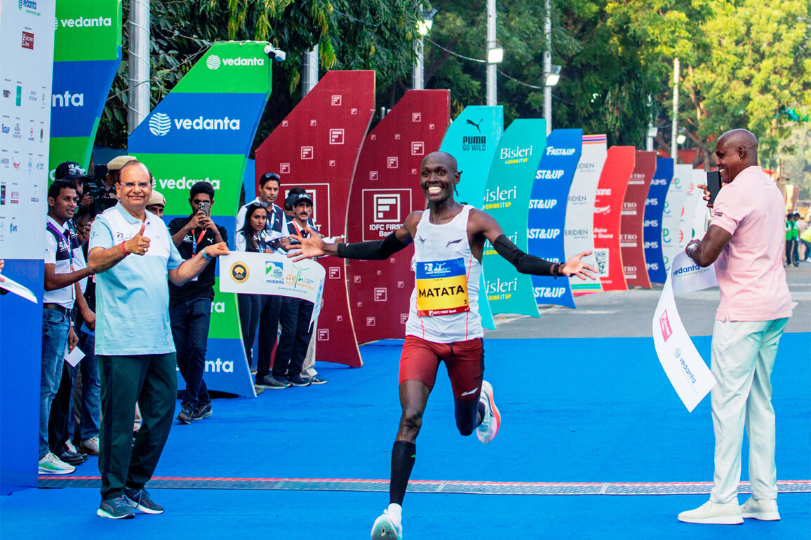 Kenyans Matata, Rengeruk take home title wins in Delhi Half Marathon; Abhishek Pal, Seema top Indian runners