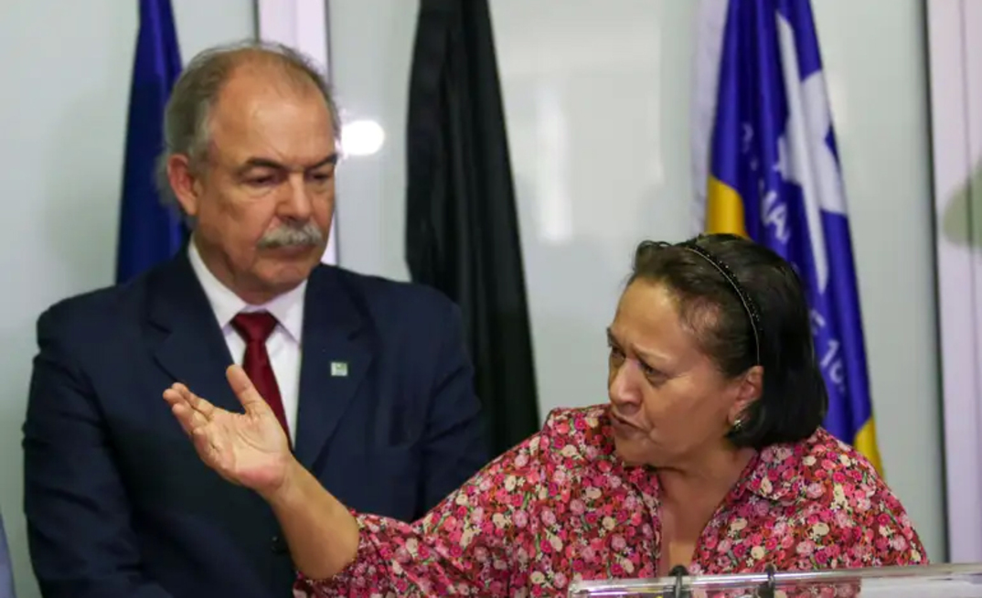 Presidente do BNDES, Alosízio Mercadante, e a governadora do RN, Fátima Bezerra (PT)/Agência Brasil