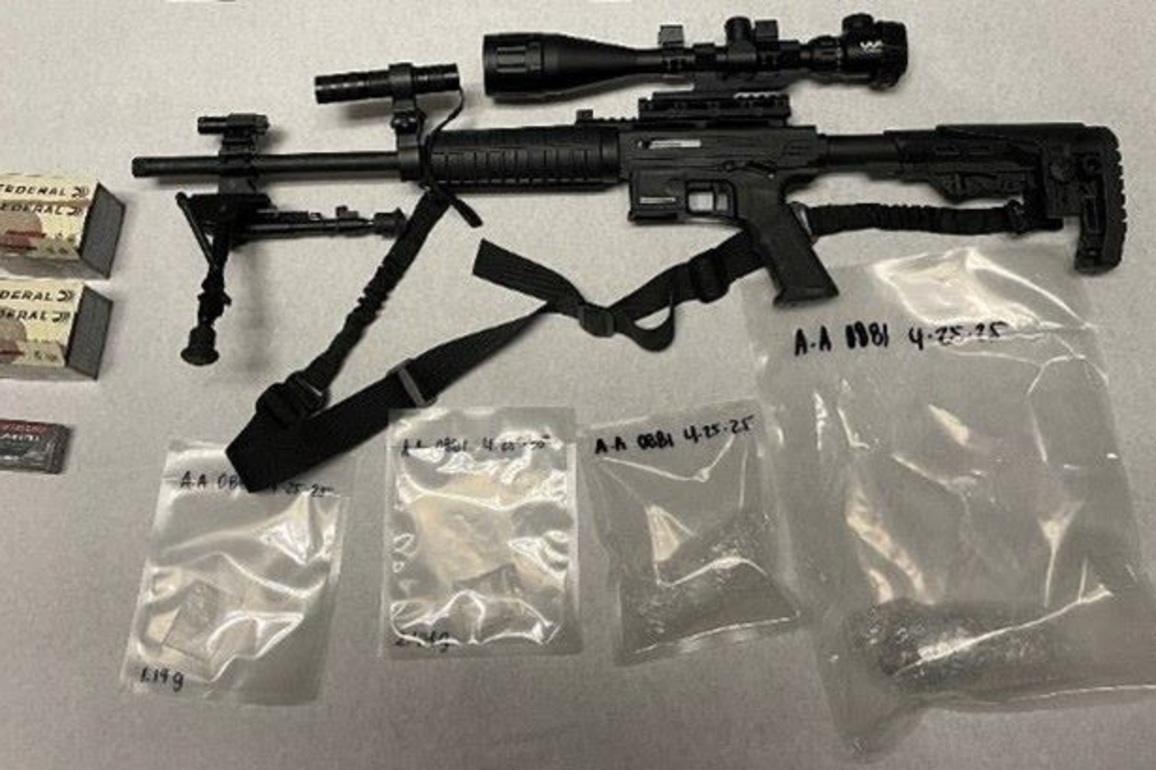 Man arrested on weapons, drugs charges in Ramona