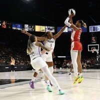 Aces hold off Valkyries behind A'ja Wilson, Jackie Young