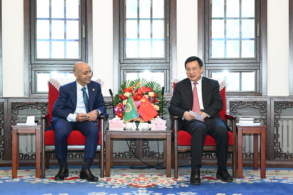 CHINA-BEIJING-XINHUA-FU HUA-ARAB LEAGUE-BEIJING MISSION-FAHMY-MEETING (CN)