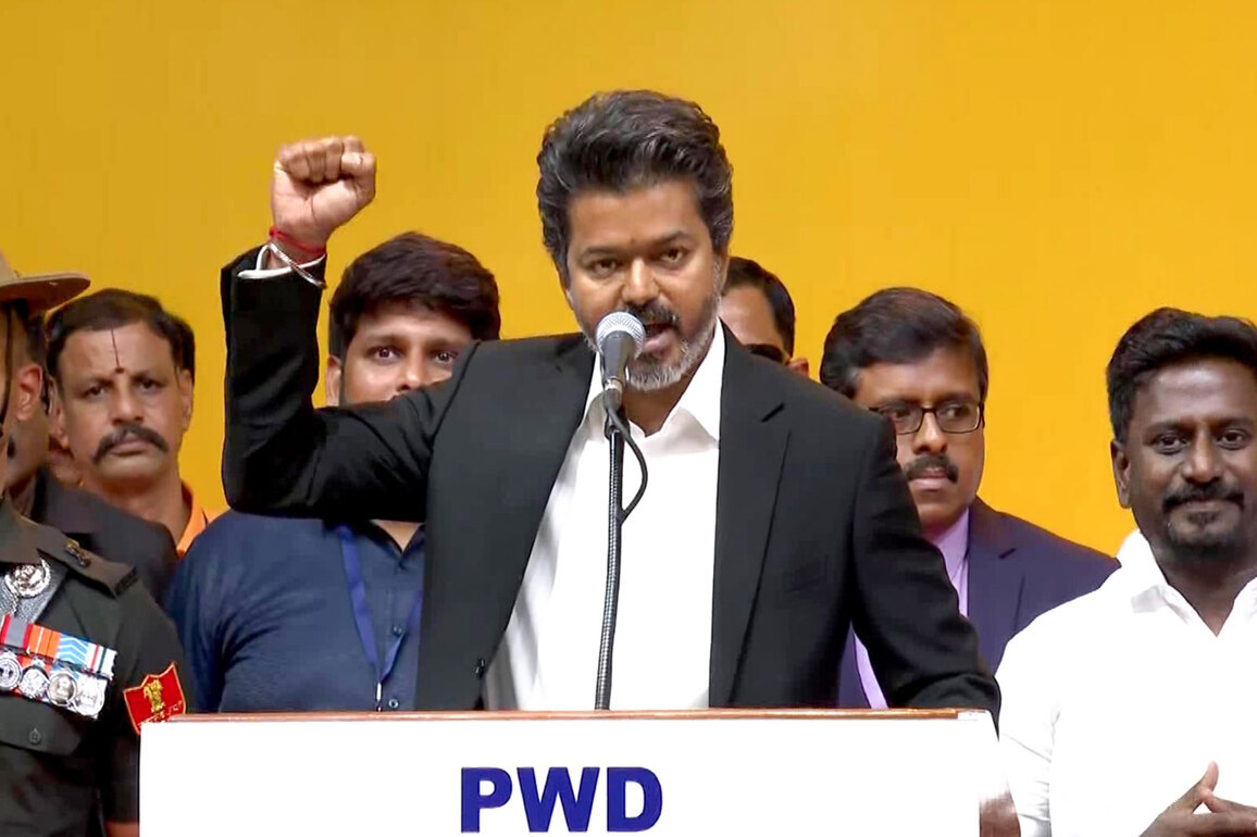 Tamil Nadu CM Vijay vows 'white paper' on DMK govt's finances; signs document ensuring free power and STF for women's safety