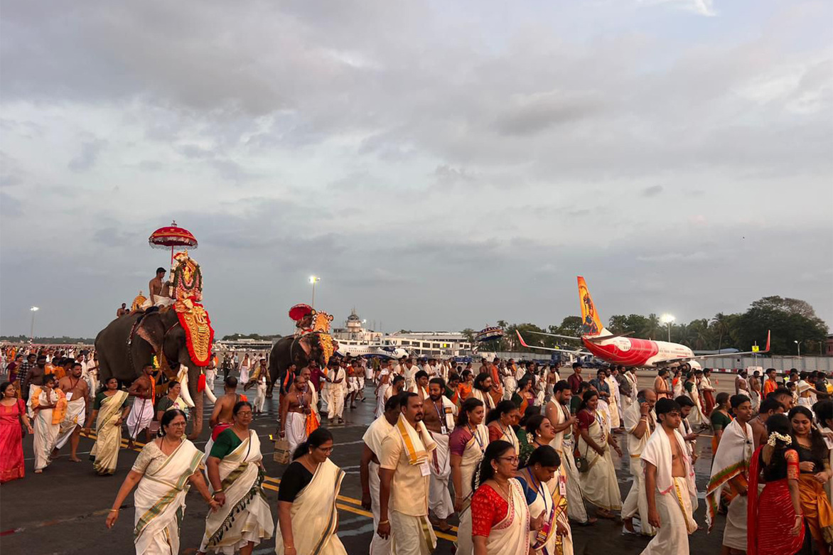 When runways bow to ritual: Thiruvananthapuram Airport pauses flights for Arattu procession