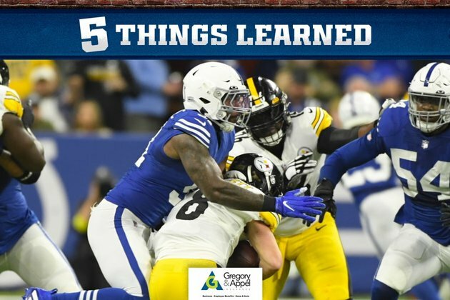 5 Things Learned, Colts vs. Steelers Week 12