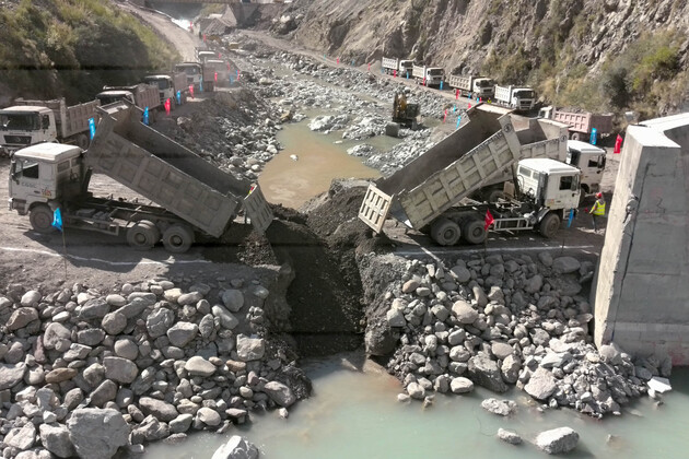 PAKISTAN-CHINA-BALAKOT HYDROPOWER PROJECT-RIVER CLOSURE