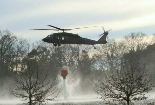 South Carolina Army Guard Aviators Help Battle Wildfires