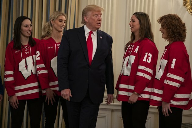 President Trump Meets at White House With 22 College Champion Teams